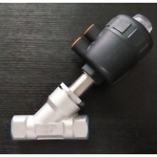 SS Solenoid Valve Y Type Single Valve Single Acting Bevel Type